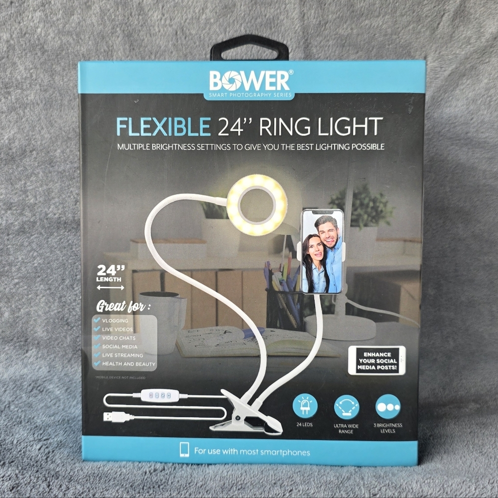 BOWER Flexible 24'' Ring Light